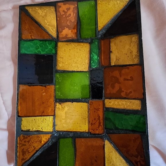 Colorful Stained Glass Art Piece - Picture 5 of 12